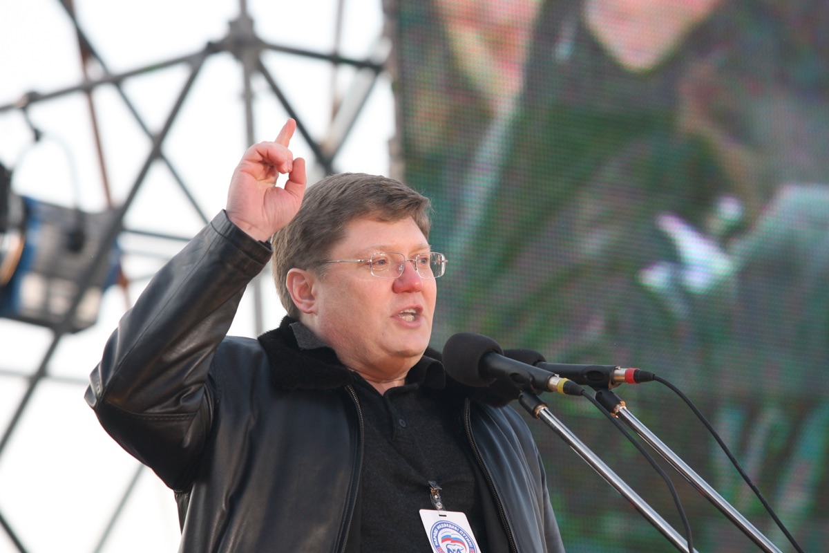 Russischer Politiker in öffentlicher scene