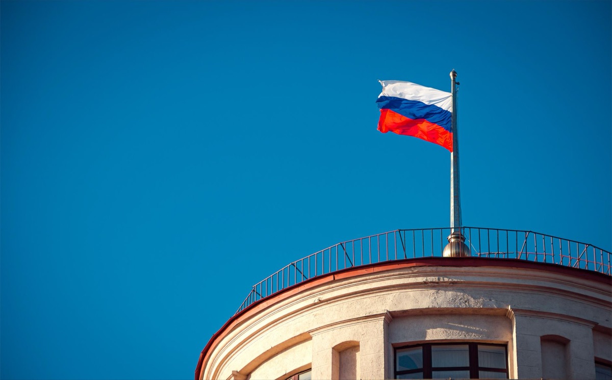 russian political party logo in professional setting